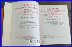 History of the Great Patriotic War of the Soviet Union 1941-1945 6 Vol 1960-65