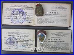 Honorary Builder Ministry Metallurgical Khimstroy Soviet Union badges docs USSR