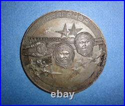 Huge 5-Inch 1960s-70's Soviet Union / Russia, Cosmonauts Space Medal