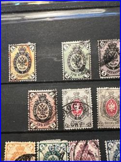 IMPERIAL RUSSIA 1858-1884 Collection of 20 Early CLASSIC Stamps