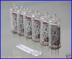 IN-14 NIXIE TUBES USSR unsoldered TESTED unused for NIXIE TUBES CLOCKS 6 PCS SET