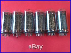 IN-18 IN18 -18 Nixie Tube for Clock Vintage TESTED + WARRANTY SAME DATE 6pcs