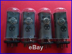 IN-18 IN18 -18 Nixie tube for clock vintage ussr NEW TESTED + WARRANTY 4pcs