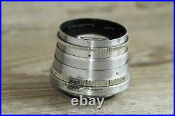 JUPITER-8 50mm f2 M39 Lens RF made in USSR LEICA red P +gift adapter m39 /m42