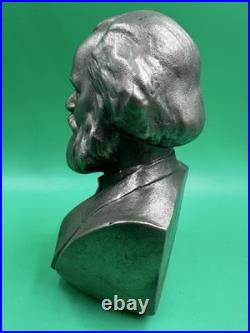 KARL MARX MARKS BUST Soviet Union USSR FIGUR Sculpture METAL VINTAGE ORIGINAL KARL MARX MARKS BUST Soviet Union USSR FIGUR Sculpture METAL VINTAGE ORIGINAL