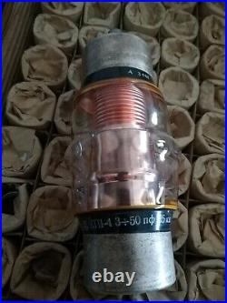 KP1-4 3-50pF 25kV High-voltage vacuum variable capacitor lot 1pcs
