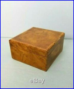 Karelian Birch Box Rare Russian Wood Soviet Union Vintage Rare Burlwood USSR Vtg