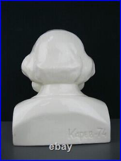 Karl Marx bust ceramic figurine 1974 Art PROPAGANDA Soviet Union USSR original