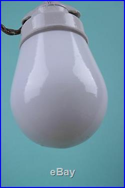 LOFT Lampe Porzellan Keramik Glaskolbenlampe Industrielampe LAMP Bauhaus CCCP