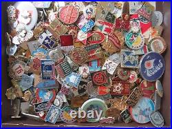 LOT OF USSR SOVIET ERA ENAMEL PINS, BADGES COLD WAR COMMUNISM 1000 Pcs