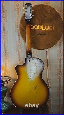LUNACHARSKAYA USSR Vintage Electric Guitar Semi Hollow Archtop EC
