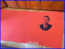 Large VINTAGE 1970 Vintage Soviet Union (USSR) Flag RED BANNER Large VINTAGE 1970 Vintage Soviet Union (USSR) Flag RED BANNER