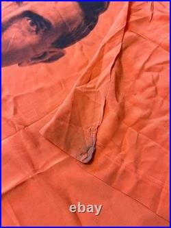 Large VINTAGE 1970 Vintage Soviet Union (USSR) Flag RED BANNER