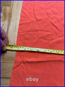 Large VINTAGE 1970 Vintage Soviet Union (USSR) Flag RED BANNER