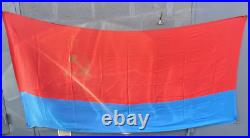 Large vintage Soviet Union flag with hammer and sickle. 130? 260cm