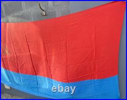 Large vintage Soviet Union flag with hammer and sickle. 130? 260cm