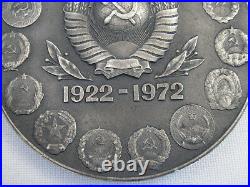 Lenin 50 years 1922-1972 Union of Soviet Socialistic Republics Silver Medal EXC