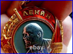 Lenin Orden Sowjetunion um 1942 Order of Lenin Soviet Union Russia Rußland gold