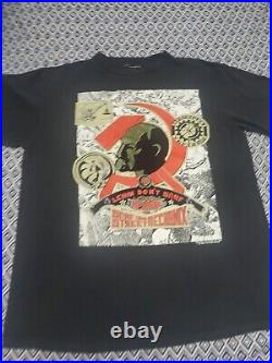 Lenin Vintage Soviet Union Russia USSR Double Sided Print Shirt Men's L