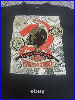 Lenin Vintage Soviet Union Russia USSR Double Sided Print Shirt Men's L