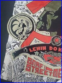 Lenin Vintage Soviet Union Russia USSR Double Sided Print Shirt Men's L