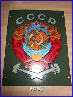 Lokschild Russland CCCP Zug-Blech-Schild UDSSR Hammer Sichel Stern Sowjetunion