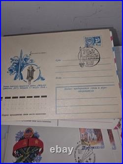 Lot 550 piesec Soviet Postal Envelopes First Day With Postal Stamps. USSR