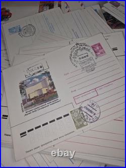 Lot 550 piesec Soviet Postal Envelopes First Day With Postal Stamps. USSR