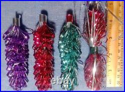 Lot of 19 Vintage USSR Christmas Tinsel Ornament Soviet Union New Year