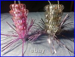 Lot of 19 Vintage USSR Christmas Tinsel Ornament Soviet Union New Year