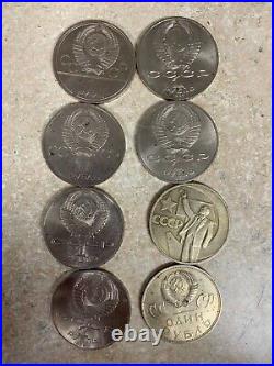 Lot of 28 Russia 1 Rubles /Soviet Union