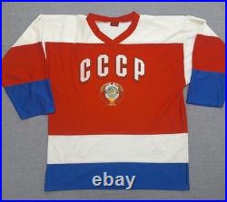 Lot of 3 Russia National Team CCCP Soviet Union Fan Hockey jersey size XL