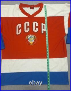 Lot of 3 Russia National Team CCCP Soviet Union Fan Hockey jersey size XL