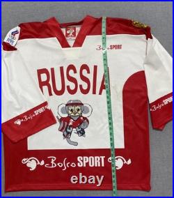 Lot of 3 Russia National Team CCCP Soviet Union Fan Hockey jersey size XL