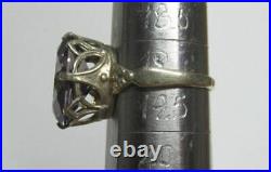 Lovely Vintage Soviet Ring Silver 875 Alexandrite Stone Antique USSR Size 9.5