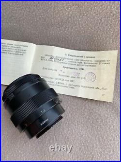 MINT MC JUPITER-9 85mm f/2 Soviet Lens EXPORT BLACK RUSSIAN SLR lens Zenit M42