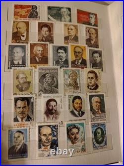 MINT USSR Soviet Stamp Collection Album Book 18 Pages Space Olympics Art Navy