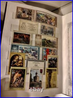 MINT USSR Soviet Stamp Collection Album Book 18 Pages Space Olympics Art Navy