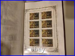 MINT USSR Soviet Stamp Collection Album Book 18 Pages Space Olympics Art Navy