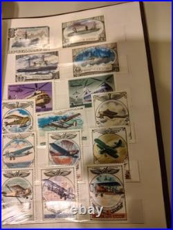 MINT USSR Soviet Stamp Collection Album Book 18 Pages Space Olympics Art Navy