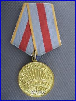 Medal For Liberation Warsaw docs WWII Medals Soviet Union USSR