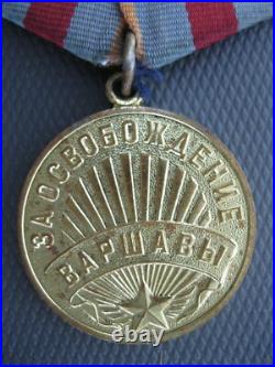 Medal For Liberation Warsaw docs WWII Medals Soviet Union USSR