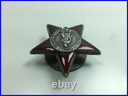Medal Red Star silver Order enamel military award Soviet WW II USSR doc ORIGINAL