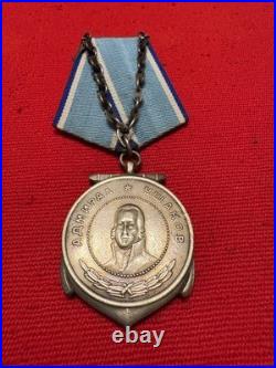 Medal of Ushakov, Military Award from Soviet Union, solid silver #845