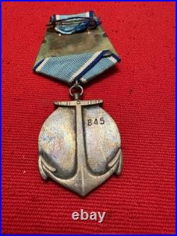 Medal of Ushakov, Military Award from Soviet Union, solid silver #845