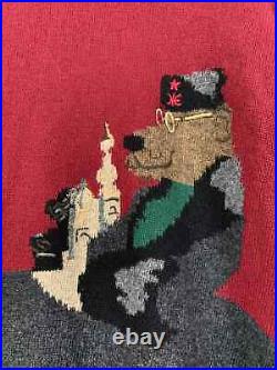 Men's Iceberg Soviet Union USSR Wool Sweater Size L