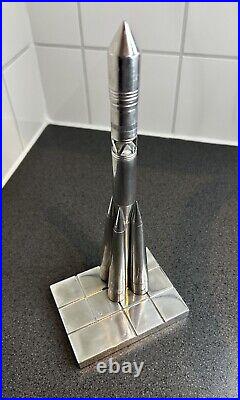 Metal Soviet Union spacecraft model, space rocket SOYUZ, USSR 28 cm