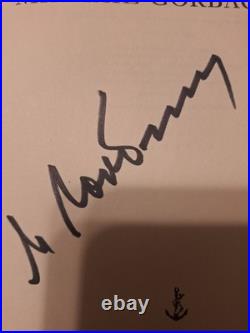 Mikhail Gorbachev Signed Memiors Book President Soviet Union Ussr Russia 1st Ed