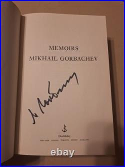 Mikhail Gorbachev Signed Memiors Book President Soviet Union Ussr Russia 1st Ed Mikhail Gorbachev Signed Memiors Book President Soviet Union Ussr Russia 1st Ed
