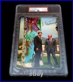 Mikhail Gorbachev signed autographed psa slabbed 5 x 7 photo Soviet Union USSR
